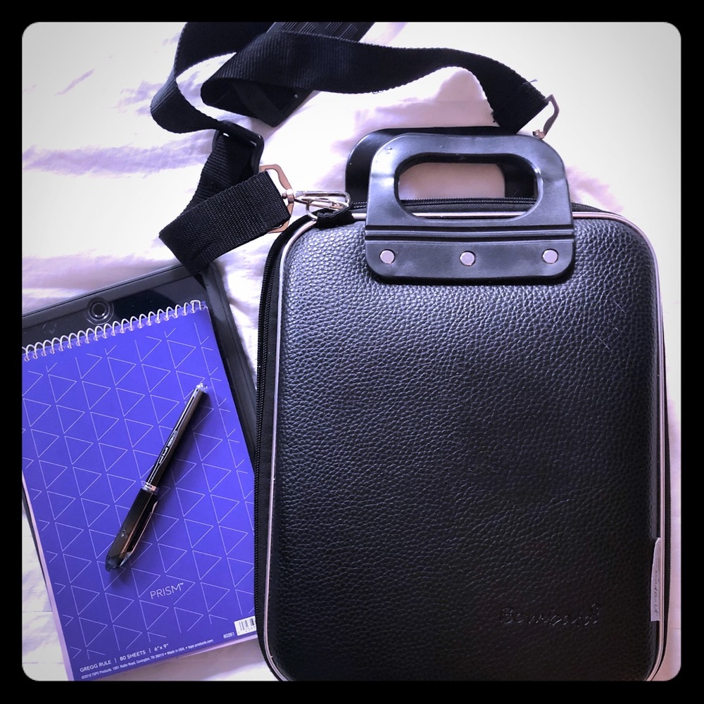 Case for IPad/Compact Laptop. Pebbled Leather.